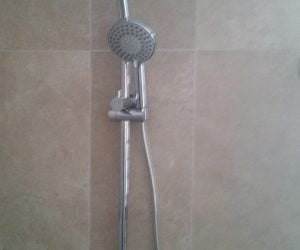 bathroom renovation - new shower and tile installation newcastle