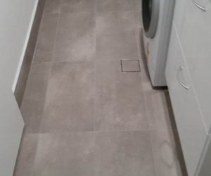 Laundry room tiling - laundry renovations newcastle