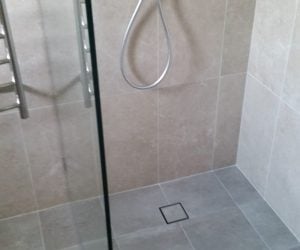 Beautiful shower floor - bathroom renovation
