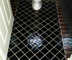 toilet tiling